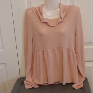 NWT EyeShadow Soft and Cozy Cowl Neck long sleeve sweater Size Large
